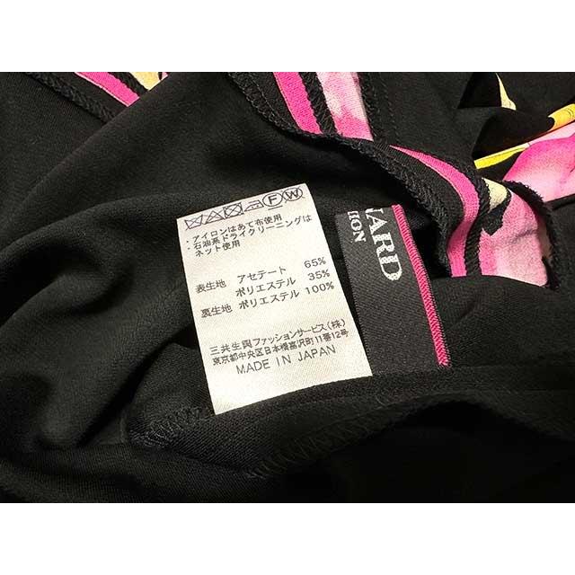 中古】LEONARD レオナール ワンピース カンカン リボンタイ フラワー