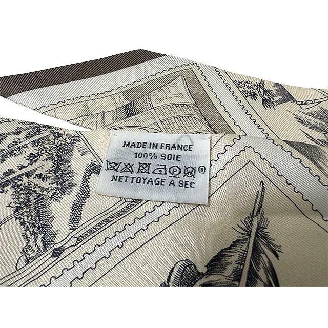 中古】【美品】HERMES エルメス フォーブルの切手愛好家 ツイリー