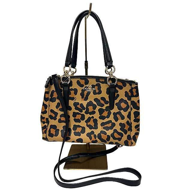COACH コーチ レオパード柄 ショルダーバッグ 2way COACH（コーチ） 【中古】COACH ハンドバッグ 2WAY ショルダーバッグ