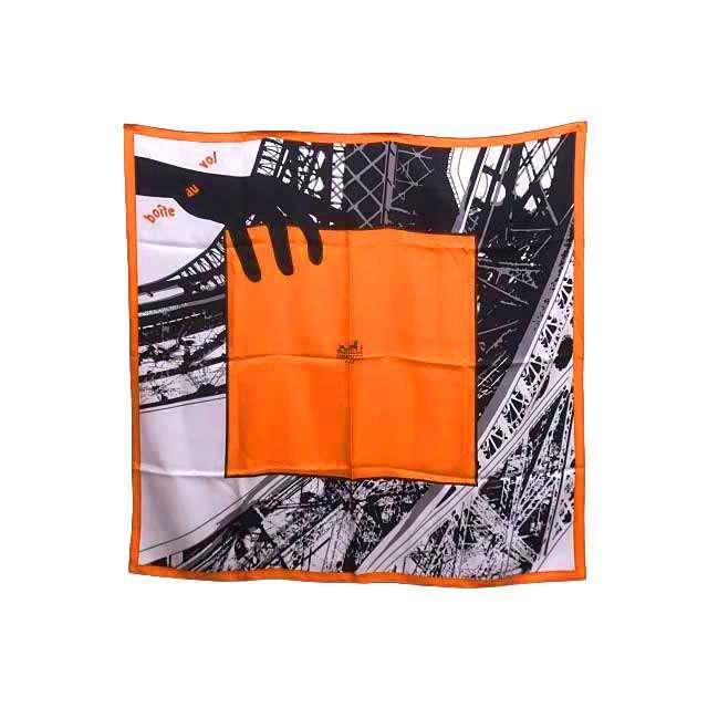 HERMES 【中古】【美品】HERMES エルメス スカーフ シルクスカーフ 空