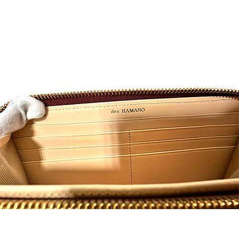 中古】den HAMANO 傳濱野 デンハマノ 財布 レディース リアルクロコ  