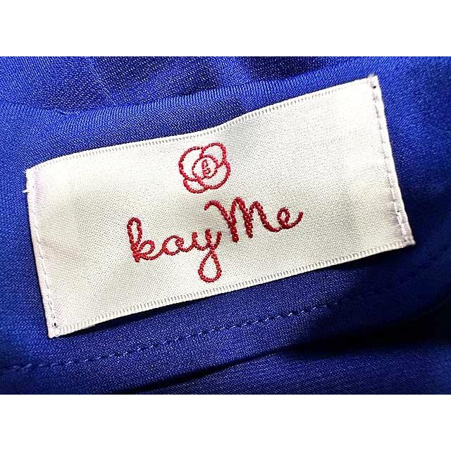 未使用級美品✨ケイミー ブルーエレナ ギャザーワンピース 洗える 希少サイズ15 中古】Kay me ケイミー ワンピース レディース ブルー ギャザー