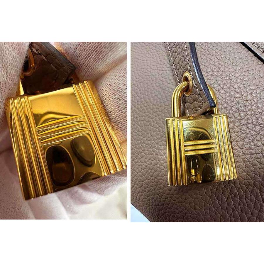 中古】 HERMES エルメス ピコタンロックPM エトゥープ ベージュ