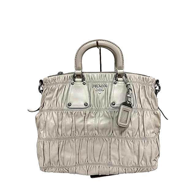 PRADA（プラダ） 【中古】PRADA バッグ 2WAY グレージュ BN1936 POMICE 