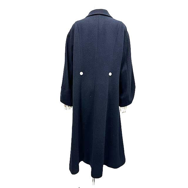 美品☆ レリアン Leilian カシミヤ100％ ロングコート ダブル 紺 Leilian（レリアン） 【中古】Leilian：EZUMI コート ロング ダブル