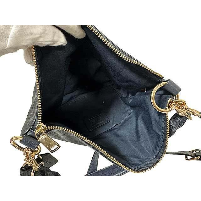 COACH（コーチ） 【中古】COACH バッグ 2WAY レザー ネイビー F31507