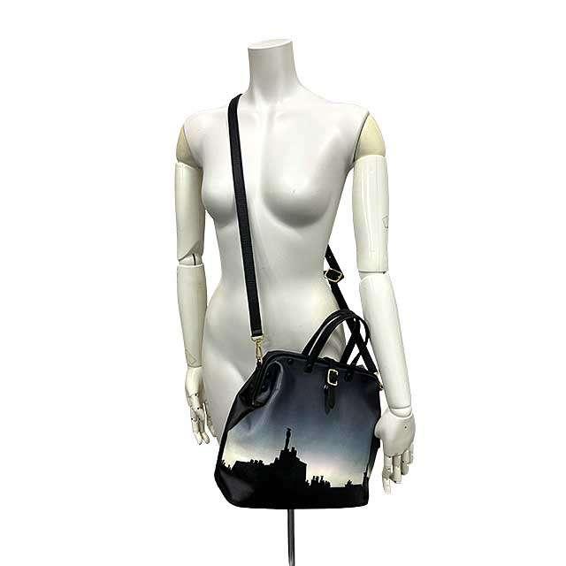 美品　agnes b. 　アニエスベー　2way　ショルダーバッグ　ブラック agnes b.（アニエスベー） 【中古】agnes b. バッグ 2WAY ショルダー