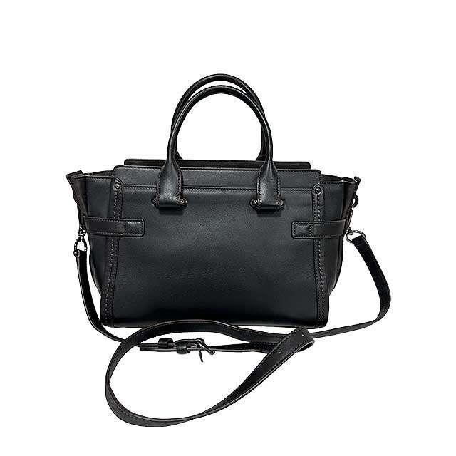 中古】coach コーチ ハンドバッグ 55503 レザー ハラコ ダーク
