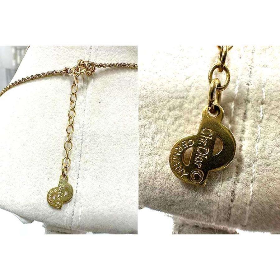 【中古】 Christian Dior　クリスチャンディオール　ネックレス　ゴールド　ヴィンテージ