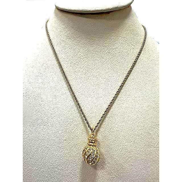 【中古】 Christian Dior　クリスチャンディオール　ネックレス　ゴールド　ヴィンテージ
