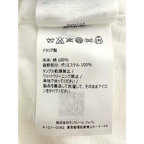 【中古】MONCLER モンクレール トップス Tシャツ コットン イタリア製 レディース MONCLER 【中古】MONCLER モンクレール トップス Tシャツ