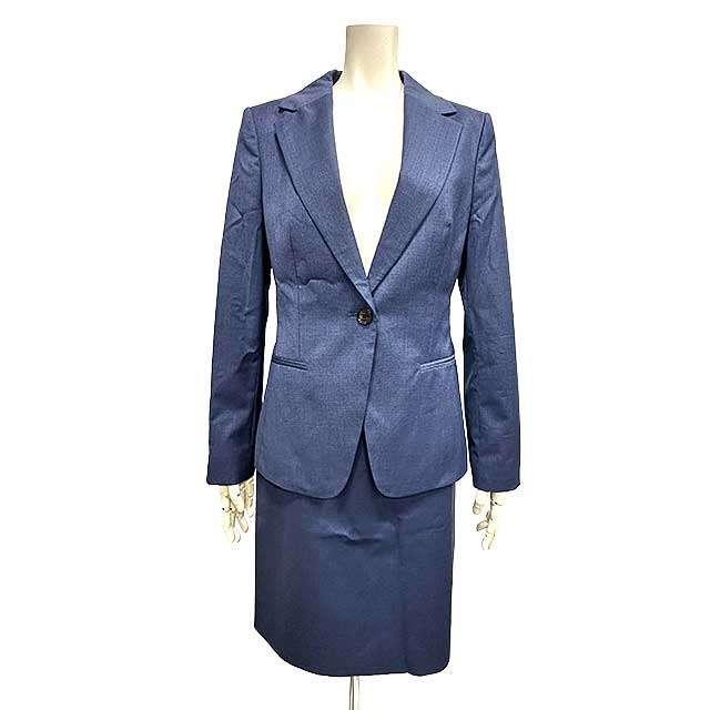 【中古】BOSS ボス スーツ スカートスーツ レディース ブルー系  IT38S26＿s-0737-r26 中古】BOSS ボス スーツ スカートスーツ レディース ブルー系 IT38