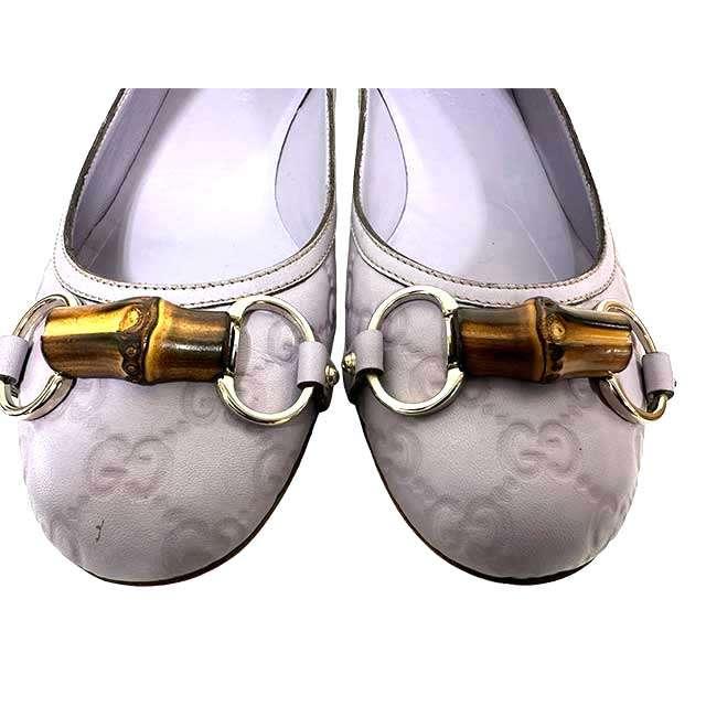 【正規品】極美品 グッチ GUCCI バンブー フラットシューズ 37 1/2 中古】GUCCI グッチ 靴 バンブーフラットシューズ レディース サイズ37