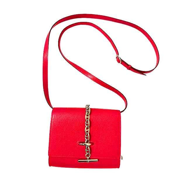 エルメス HERMES シェーヌダンクル コンパクトウォレット ショルダーバッグ バッグ レザー シェーブル シェーブル レディース レッド系 【中古】 中古】【美品】HERMES エルメス シェーヌダンクル コンパクト