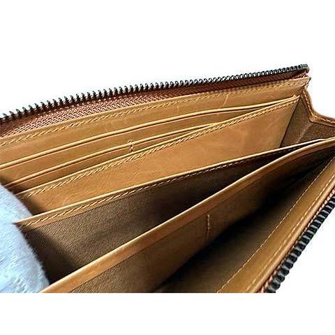 genten（ゲンテン） 【中古】genten 小物 財布 長財布 ブラウン L字