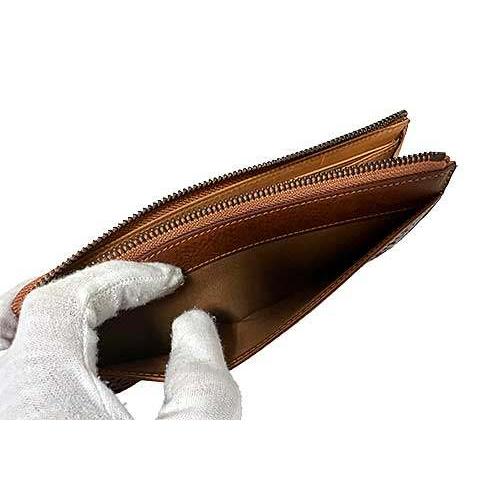 genten（ゲンテン） 【中古】genten 小物 財布 長財布 ブラウン L字