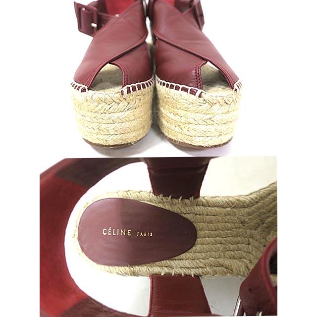 美品　CELINE 厚底ウェッジサンダル　37 サンダル CELINE 楽天市場】【楽天スーパーSALE最大50％OFF】セリーヌ 靴