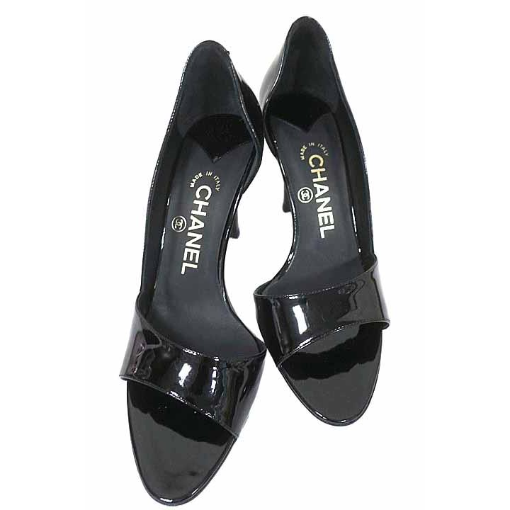CHANEL 黒 36C ポインテッドトゥ ミュール　シャネル　サンダル　靴 CHANEL 黒 36C ポインテッドトゥ ミュールシャネルサンダル靴