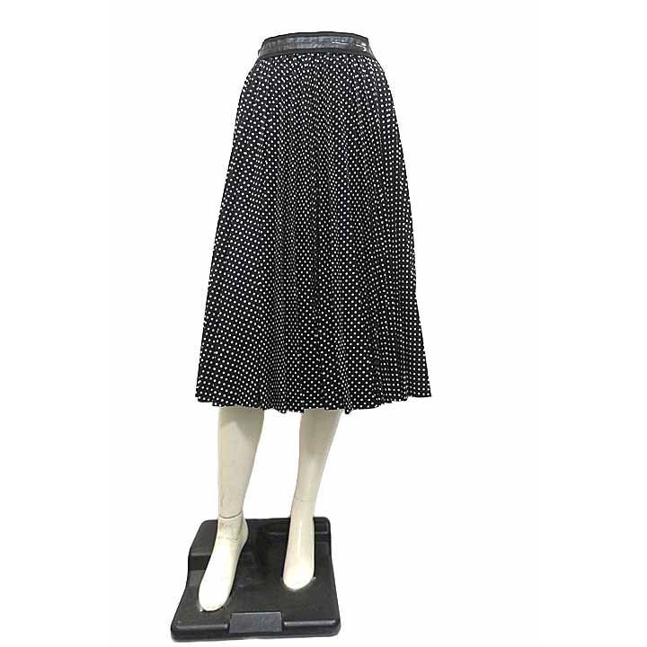 COACH 【中古】COACH コーチ スカート レディ―ス ドット プリーツ  