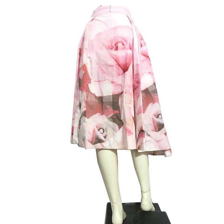 ALEXANDER MCQUEEN ストライプ ハイウエスト ミディ スカート