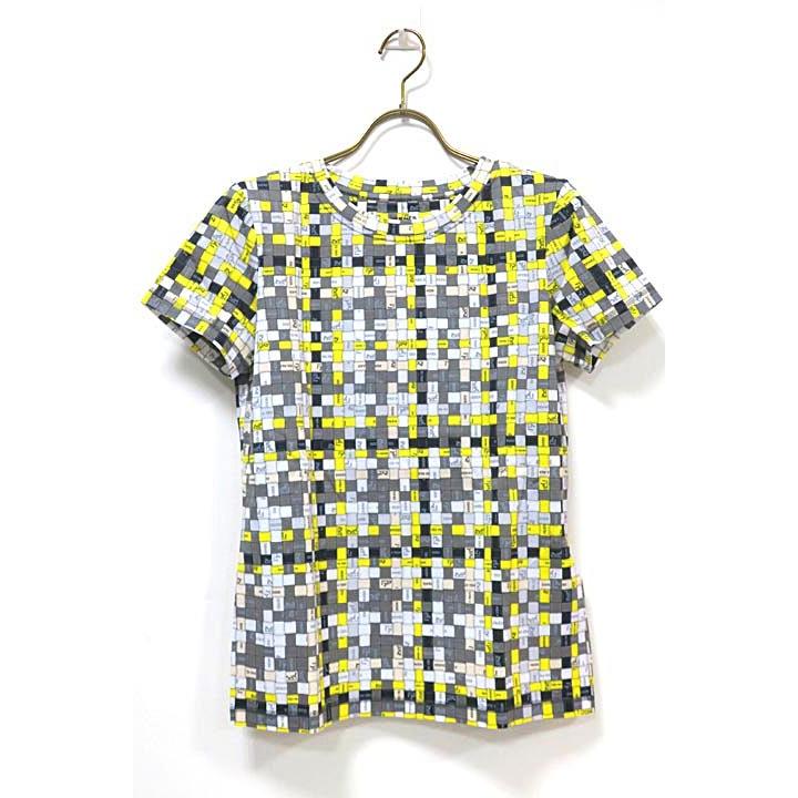 【未使用】【新古品】 HERMES エルメス　トップス レディース Tシャツ 半袖 リボン柄ボルデュック 2019年物 Sサイズ お値下げしました