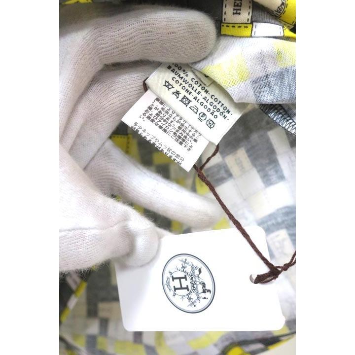 Hermes エルメス トップス カットソー ボルデュック柄 シルク 38 Hermes エルメス トップス カットソー ボルデュック柄 シルク 38