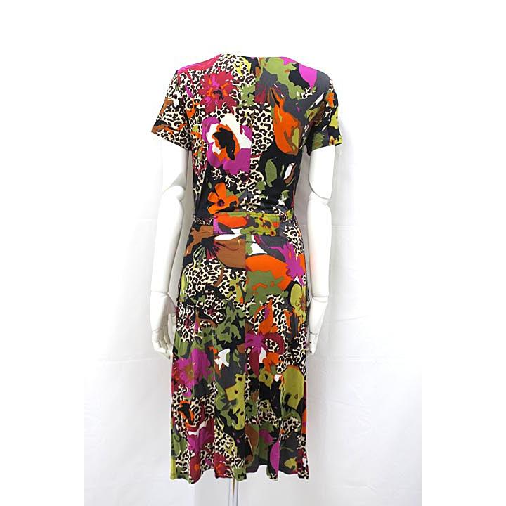 中古 Max Mara マックスマーラ ワンピース レディース 半袖 マルチカラー カシュクール サイズ40 Wp 0016 R17 リサイクルブティックabc 通販 Yahoo ショッピング