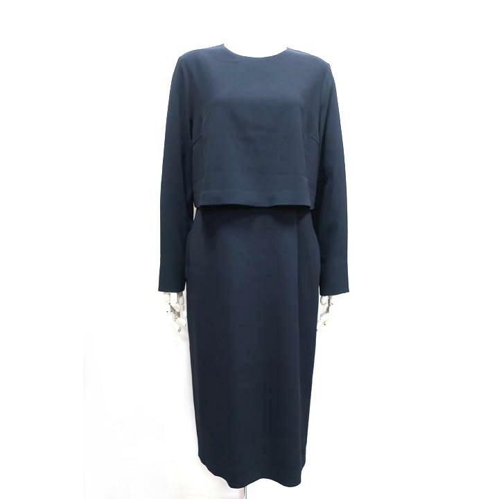 100 本物 モガ ワンピース 新古品 未使用 Moga モガ ワンピース レディ ス 長袖 ブラック サイズ2 オールシーズン 新品 ワンピース チュニック Amiro Pl