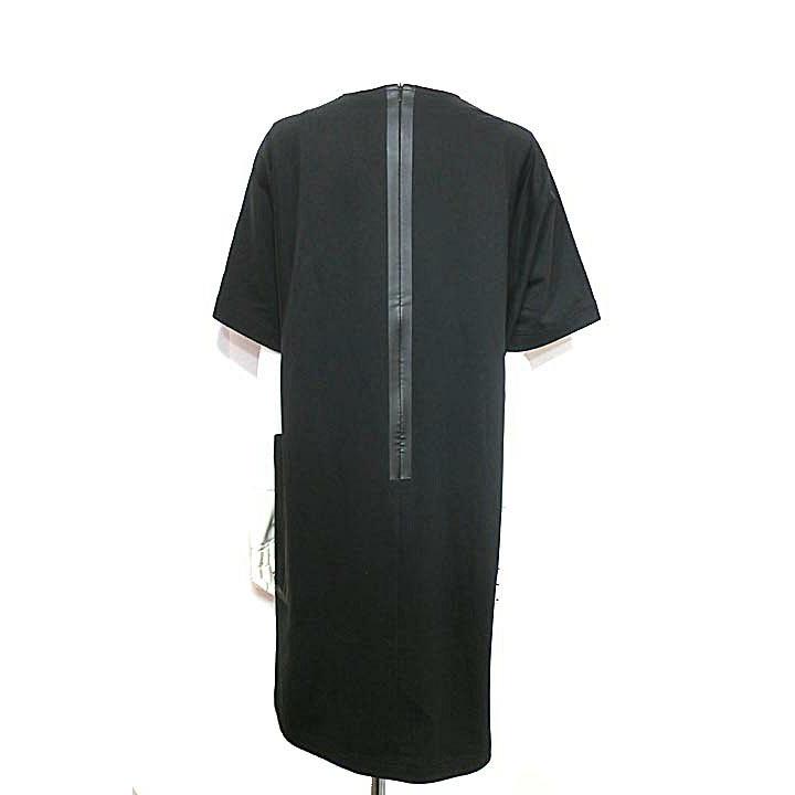 大好き 半袖 ワンピース ヒロココシノ トランク Koshino Hiroko 新古品 未使用 Trunk ワンピース ヒロココシノ トランク ブラック 送料無料 サイズ38 コットン ワンピース チュニック
