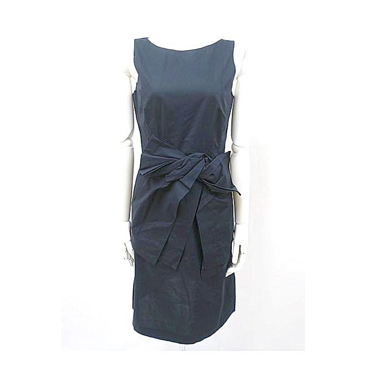 シニアファッション 中古 Paule Ka ポールカ ワンピース レディース ネイビー ウエストリボン サイズ36 ウエストリボン 送料無料 大特価 Www Skylanceronline Com