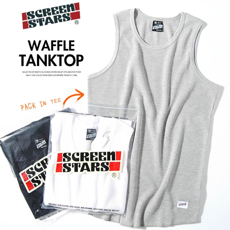 スクリーンスターズ Screen Stars サーマルタンクトップ ワッフル ロングタンクトップ ノースリーブ インナー メンズ 0222 008sskn Re Ap 通販 Yahoo ショッピング