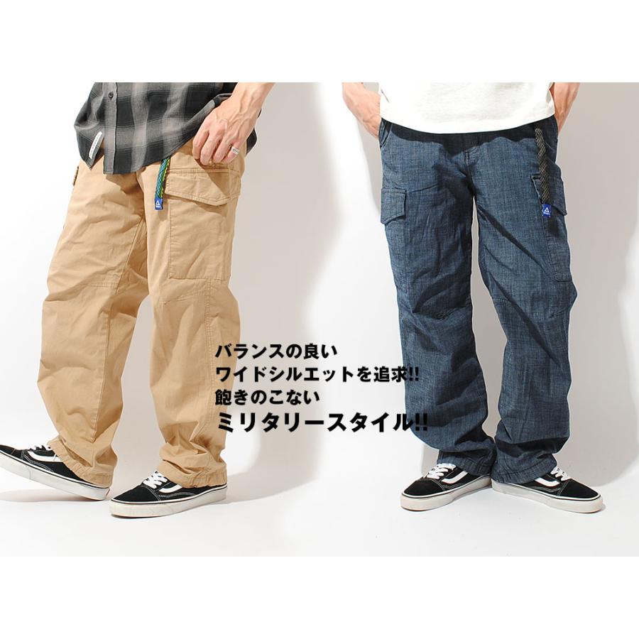 GERRY（ジェリー） ワイド カーゴパンツ 夏ver. GERRY シャンブレー