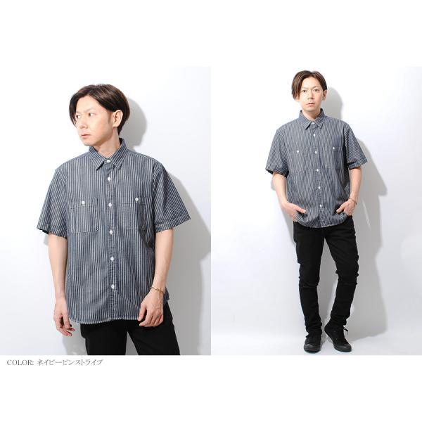 M&M カスタムパフォーマンス 半袖シャツ XL ブラックストライプワークシャツ M&M カスタムパフォーマンス 半袖シャツ XL ブラックストライプワーク