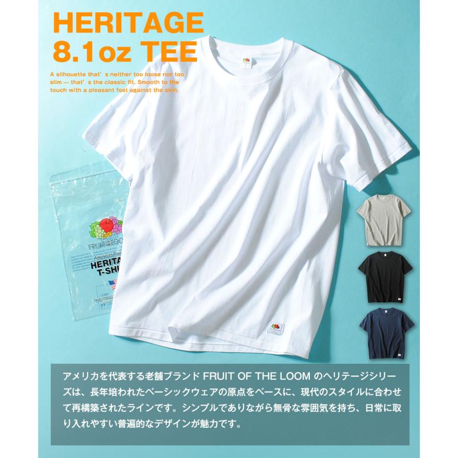 Tシャツ メンズ ヘビーウェイト 半袖 8.1oz FRUIT OF THE LOOM 無地T
