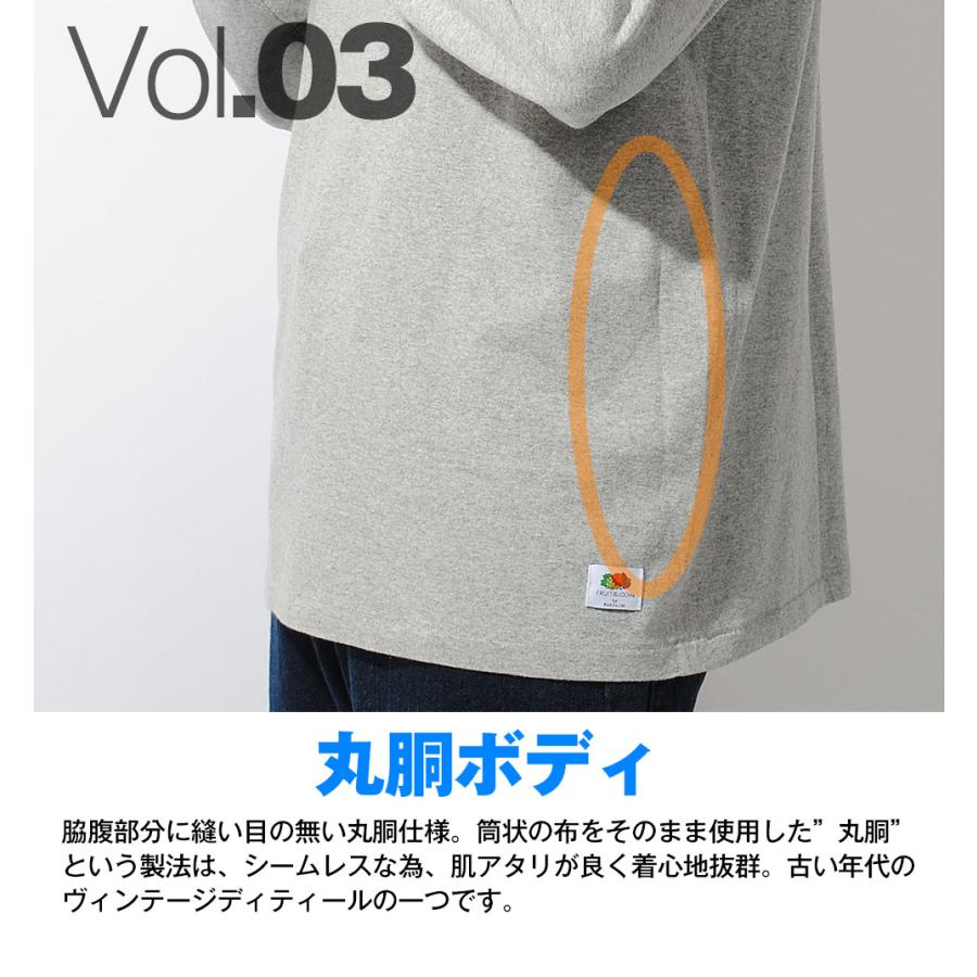 FRUIT OF THE LOOM（フルーツオブザルーム） ロンT メンズ 長袖 8.1oz