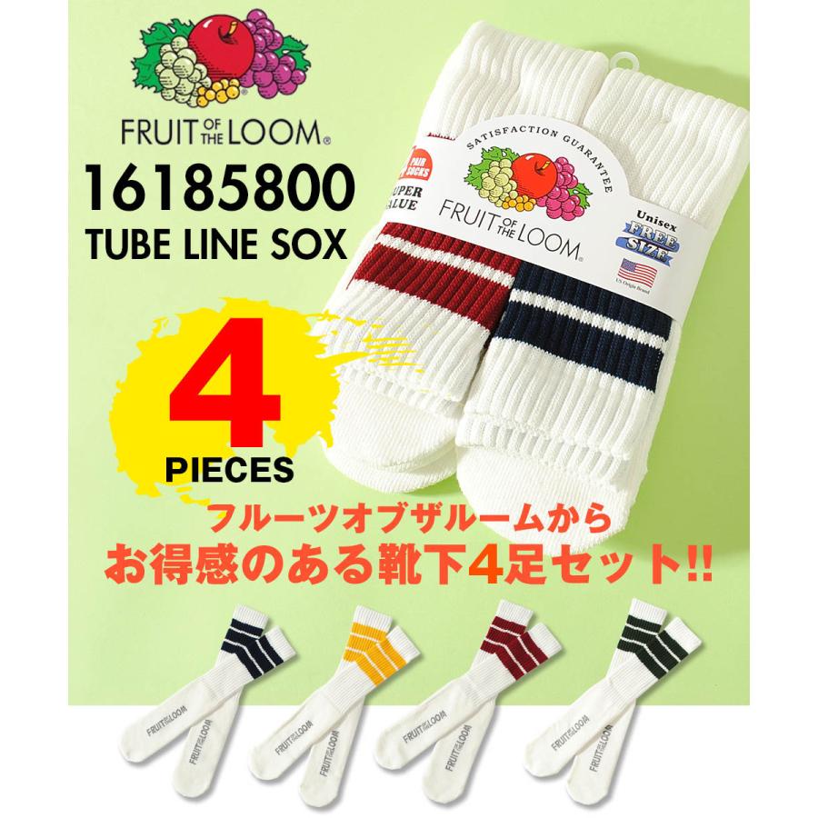 FRUIT OF THE LOOM（フルーツオブザルーム） 靴下 チューブソックス 4