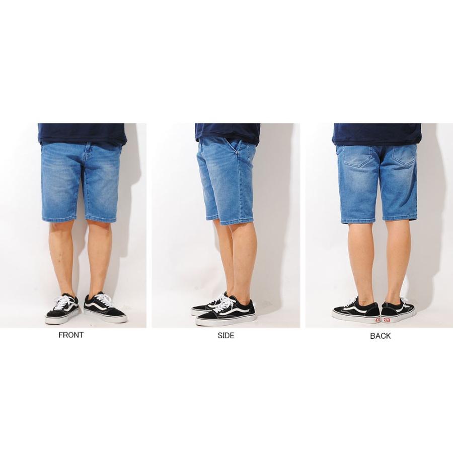 カットデニムショートパンツ デニムショーツ メンズショートパンツ ストレッチデニム 夏用 インディゴ 夏物 伸縮性 インディゴ 短パン n Re Ap 通販 Yahoo ショッピング