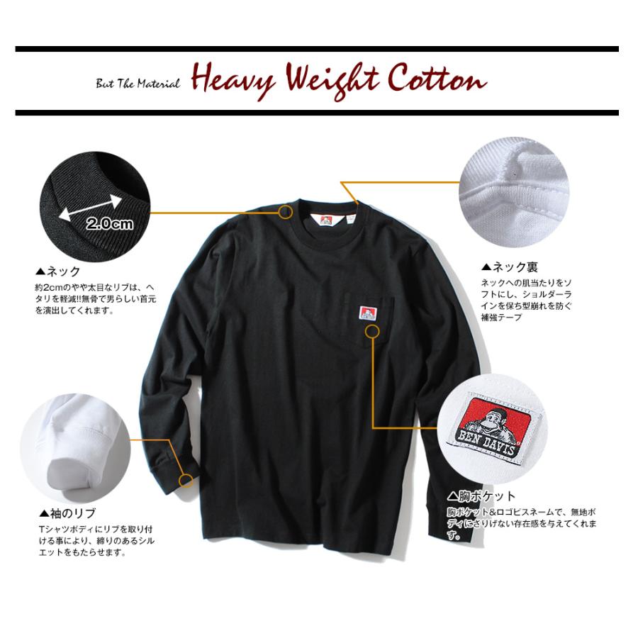 BEN DAVIS（ベンデイビス） ロンt ben davis heavy ounce L/S T-shirts