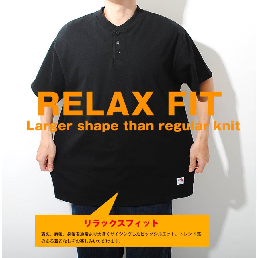 ●DRAW FIT● リブド ヘンリー ネック 半袖 Tシャツ hk51034-i1.jpg