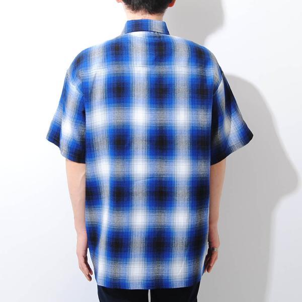 CALTOP　キャルトップ　オンブレチェックシャツ　半袖シャツ　USA製 セール】CALTOP キャルトップ S/S SHIRTS オンブレ チェック