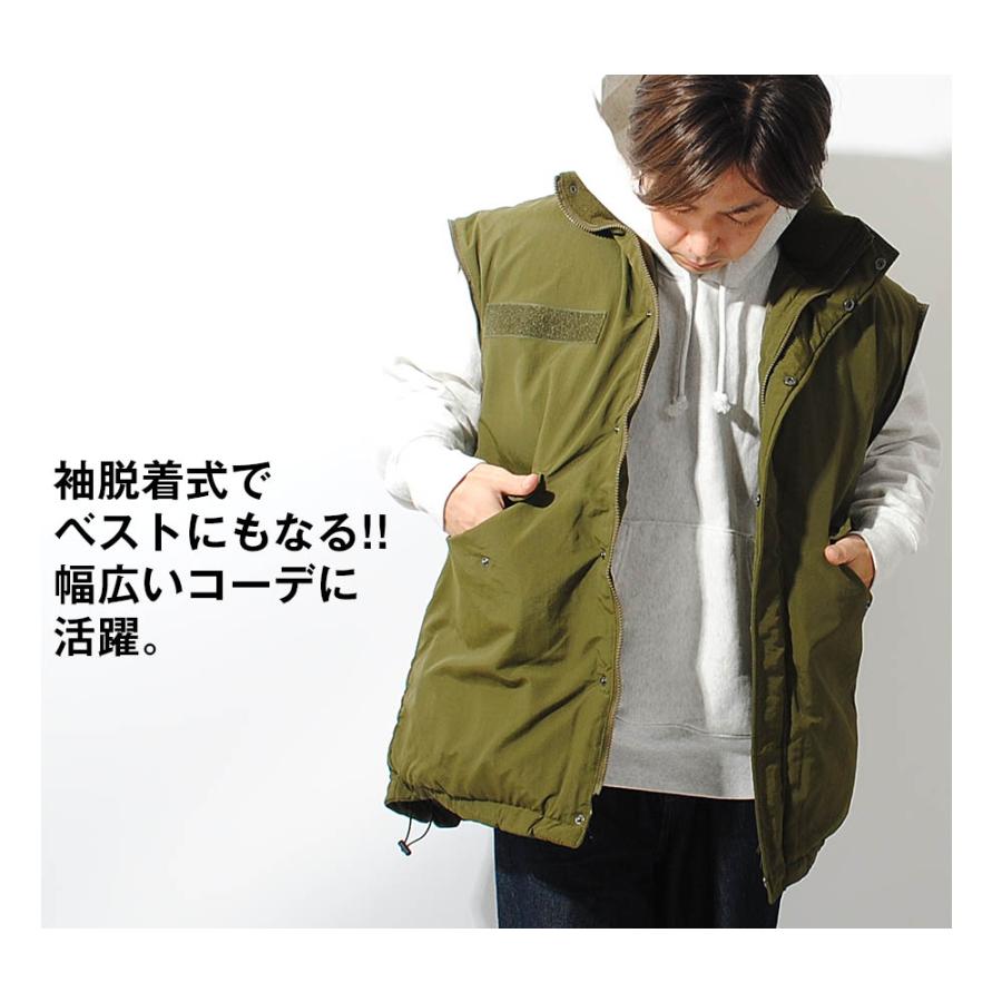 当日発送可能　ビアズリー　モンスターパーカー　新品未使用　カーキ モンスターパーカー 2way デタッチャブル 中綿ミリタリー