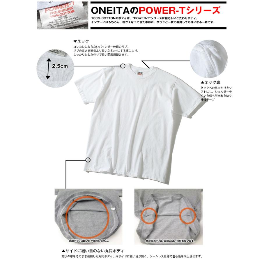 マ*r様 アンダーカバー　ONEITA POWER-T ホワイト Tシャツ M ONEITA POWER-T/オニータ パワーティー】 2pcs Pack Tee