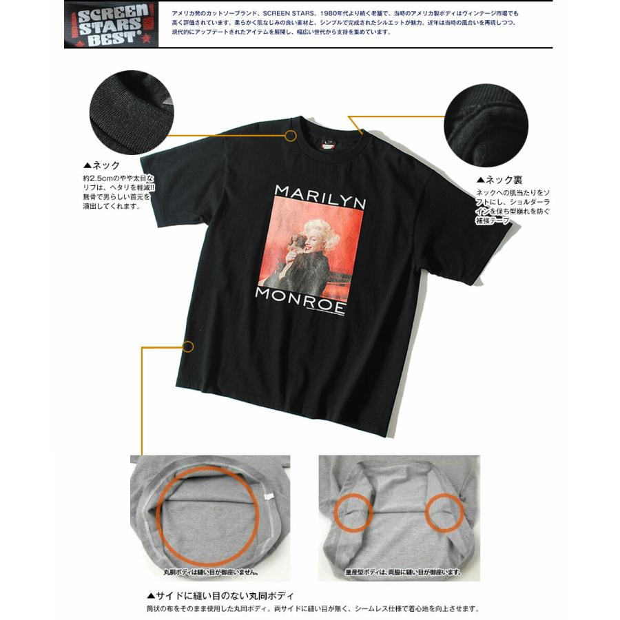 SCREEN STARS（スクリーンスターズ） Tシャツ マリリン モンロー 半袖