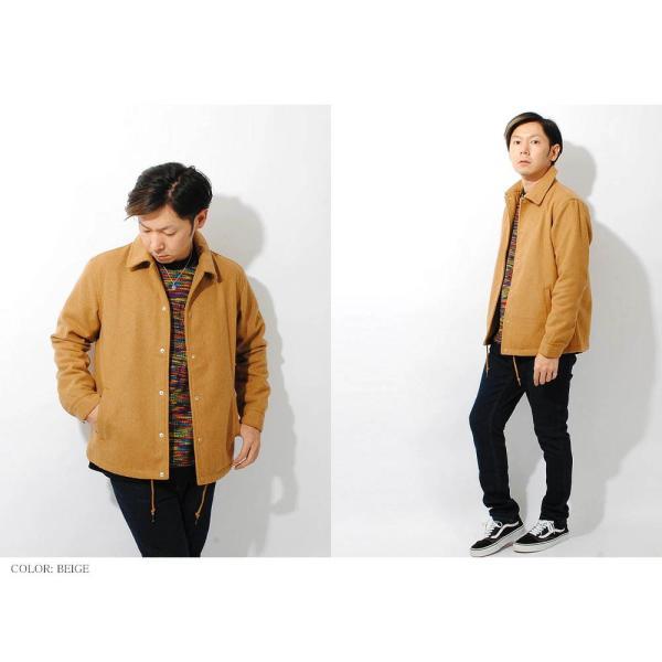 メルトンコーチジャケット メンズ コーチジャケット ストリート