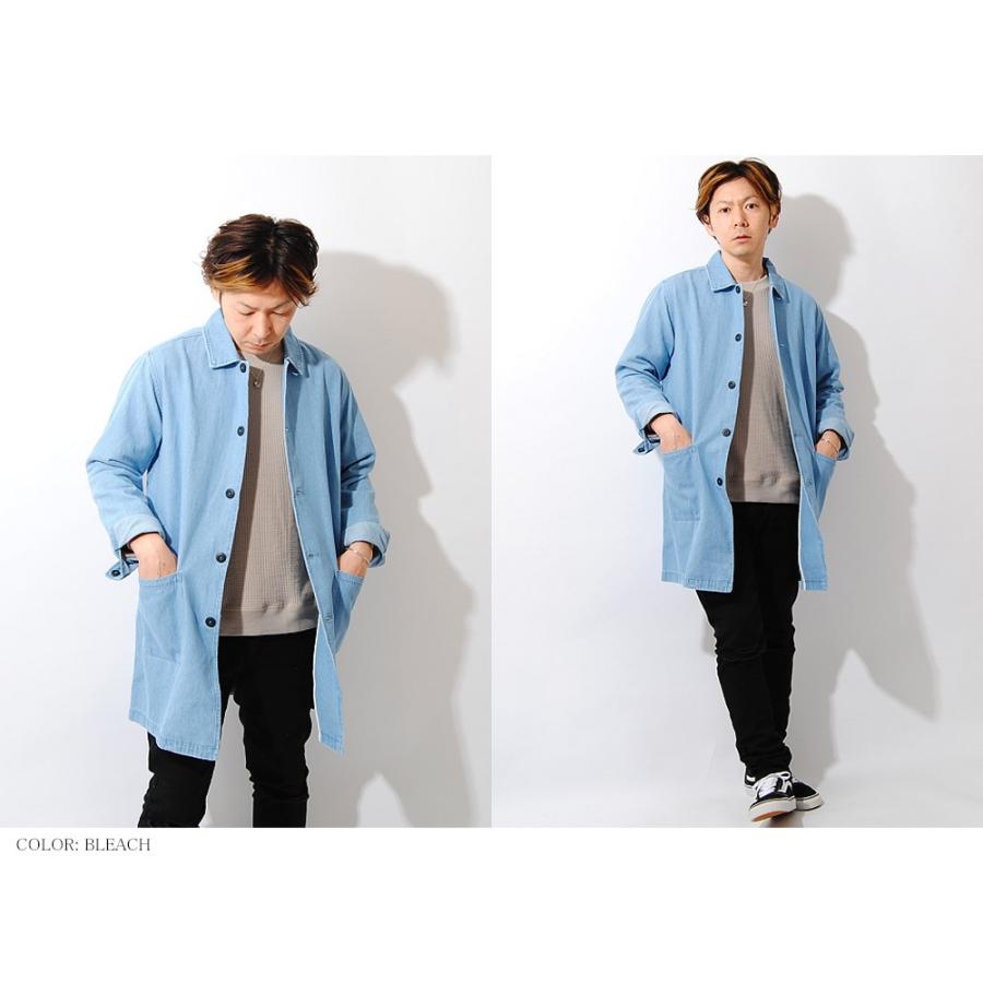 デニムステンカラーコート ステンカラー バルカラー ショップコート ロングコート スプリングコート メンズ ロング丈 Re Ap 通販 Yahoo ショッピング