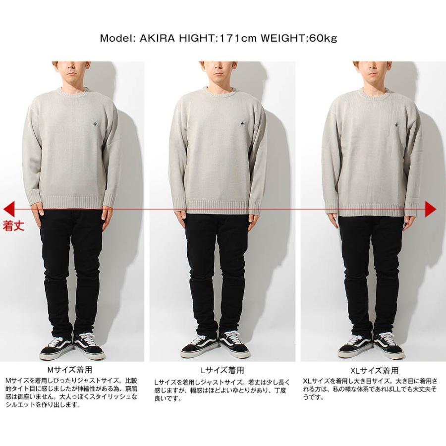 BEVERLY HILLS セーター グレー ニットセーター 長袖 BEVERLY HILLS POLO CLUB ビバリーヒルズ