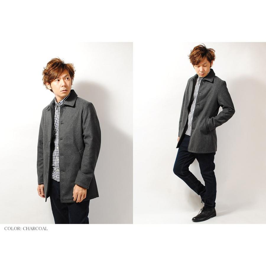 ステンカラーコート メルトンコート ロングコート メンズ ウール コート メンズファッション 冬物 ブラック キャメル グレー アウター メンズ メルトン Re Ap 通販 Yahoo ショッピング
