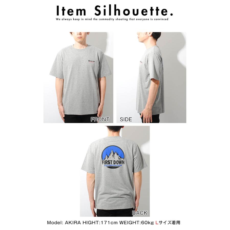FIRST DOWN 【夏セール】Tシャツ 接触冷感キシリトールプリント