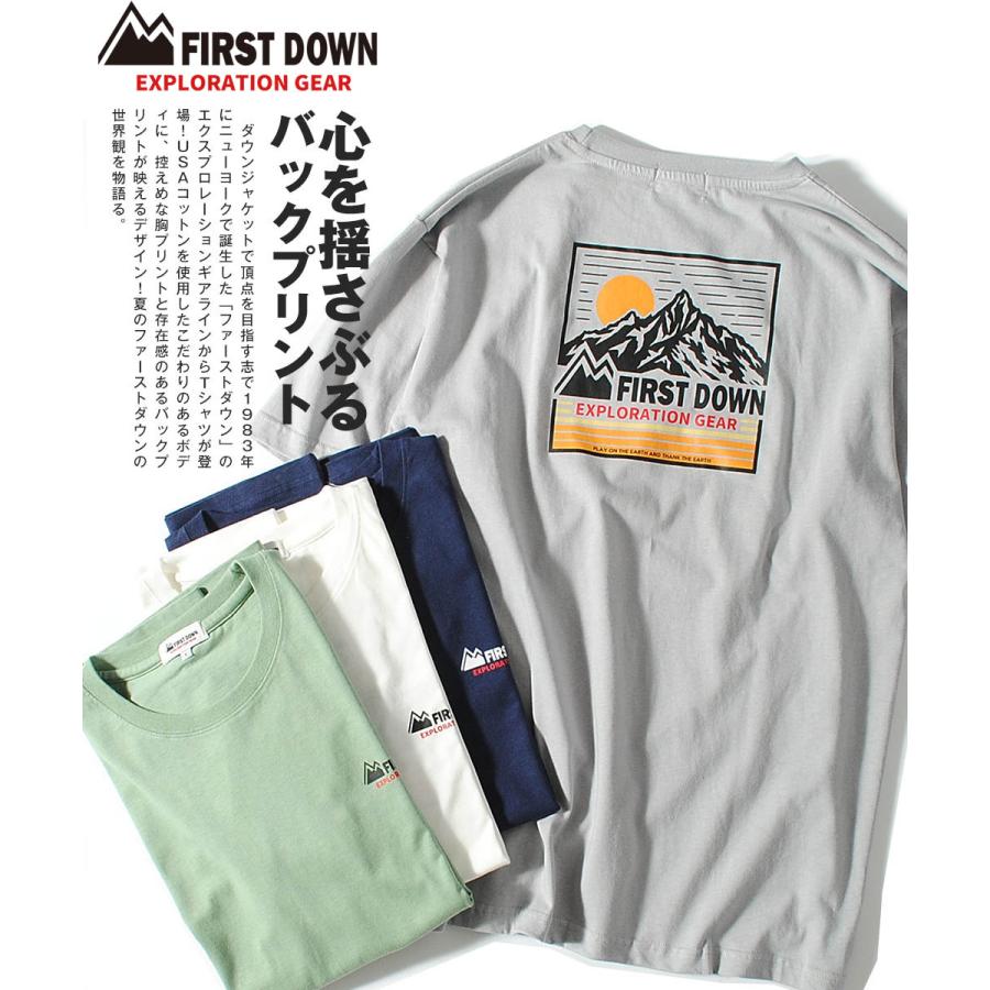 FIRST DOWN（ファーストダウン） 【夏セール】Tシャツ 半袖 FIRST DOWN
