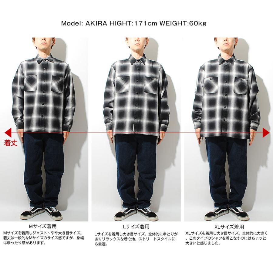 【HOUSTON】 ヒューストン オンブレチェック ヘビーフランネルシャツ HOUSTON ヒューストン チェックシャツ オンブレチェック